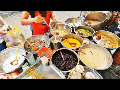 Phra Pradaeng Market Walking Tour. Thai Street Food. ASMR EP.18