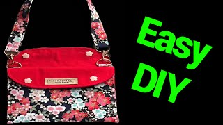 How To Make Double Sides Crossbody Bag/ Easy DIY  Sewing Tutorial For Beginners @The Twins Day