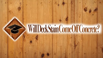 Will Deck Stain Come Off Concrete