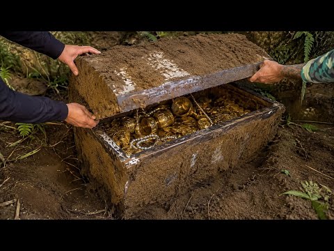 WE DUG UP A CHEST FULL OF TREASURE