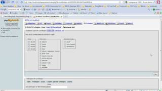 Creating Projects, Databases, and Users in Wampserver Part 2 of 2
