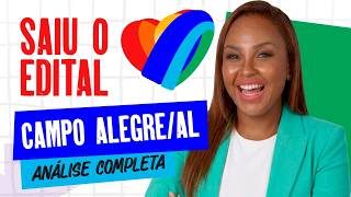 SAIU O EDITAL Campo Alegre AL | Análise Completa para Professor