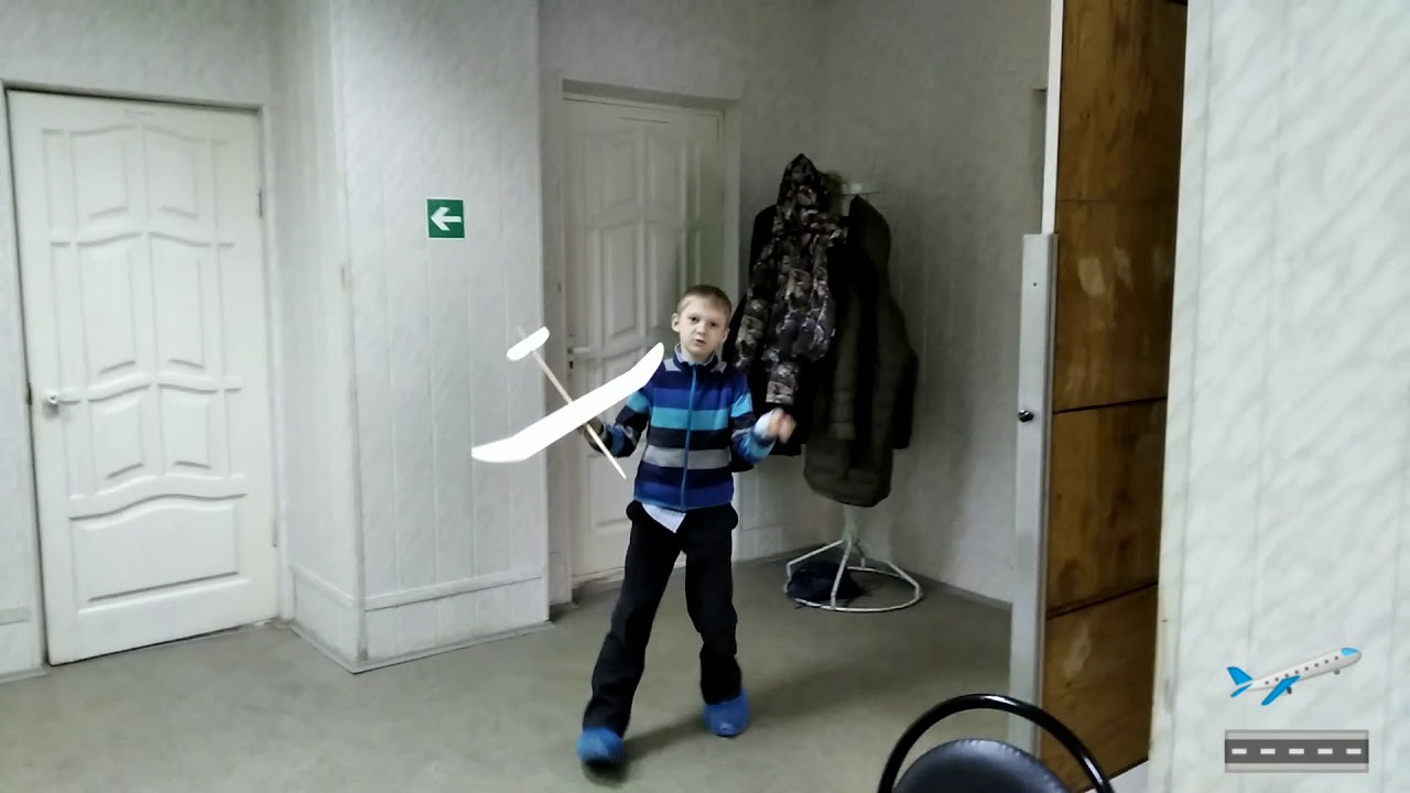 Запуск самодельного планера - YouTube