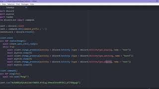 How to make a changing status on a discord bot in Python (2020)