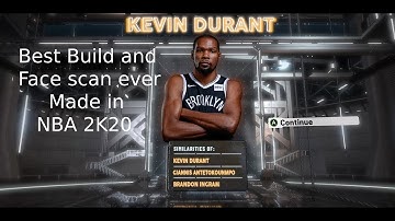 How To Make Your MyPlayer EXACTLY Like Kevin Durant NBA 2K20 KD Face Scan & Build (Rearest build)!!