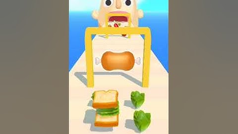 SANDWICH RUN All Levels Gameplay Walkthrough Android Ios ‎@iGaming  ‎@ASMR 999 Cutting   (4)