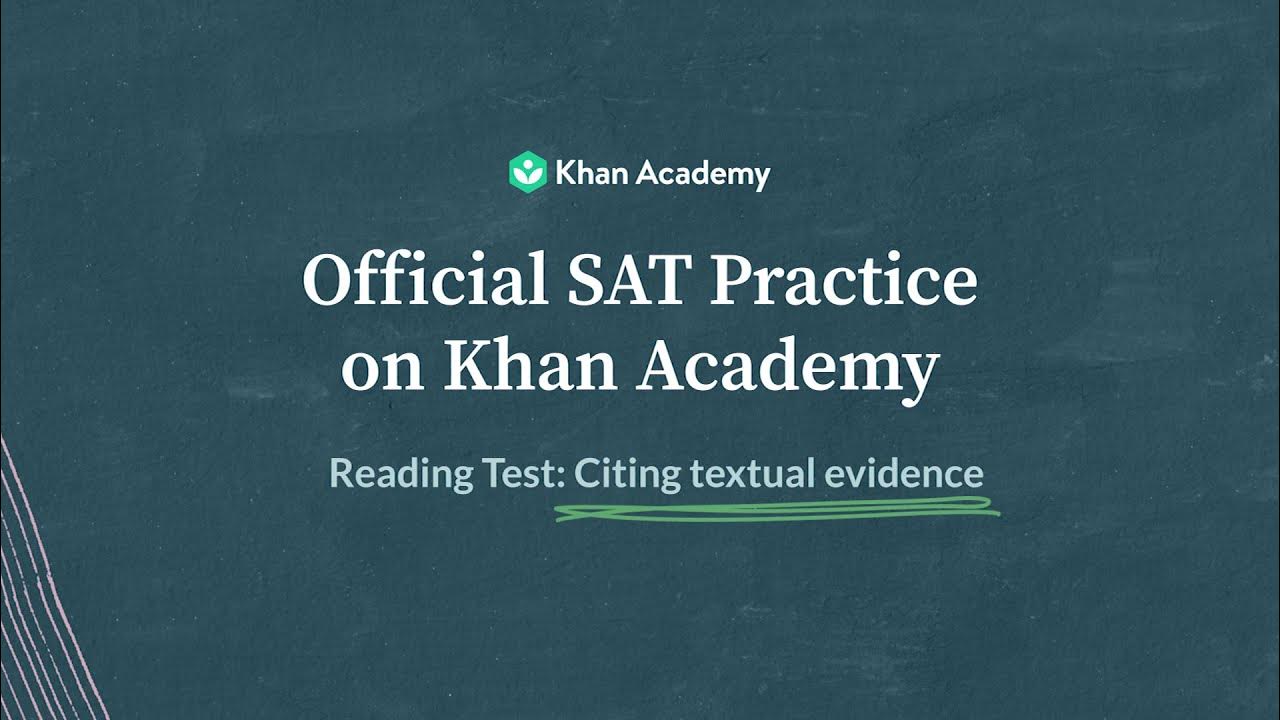 Khan Academy sat.