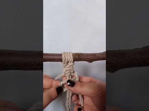 macrame tutorial: spiral knot for beginners. მაკრამე: კვანძი ''სპირალი'' დამწყებისათვის