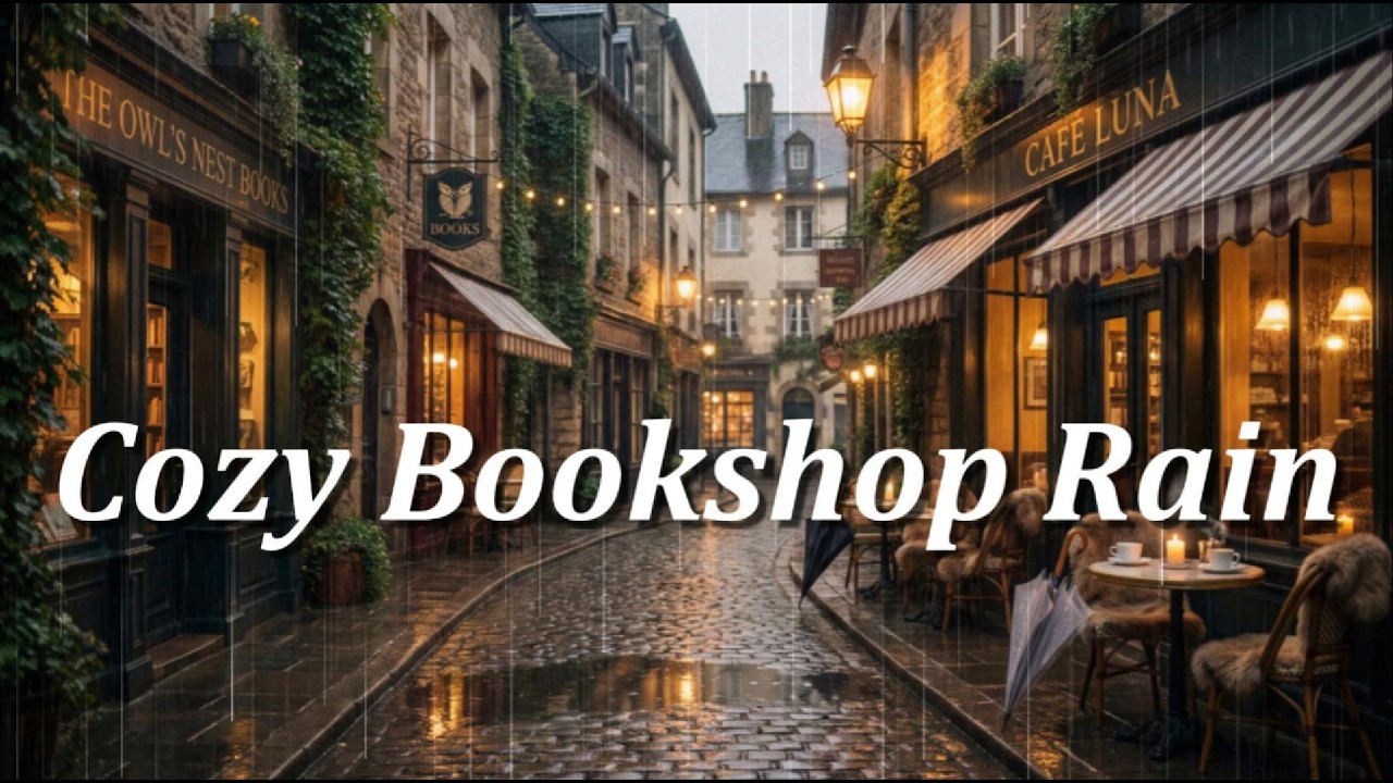 Dark Academia Rain Ambience for Quiet Reading