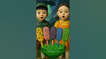 Squid Game AI Ice Cream Slime ASMR #squidgame #squidgame2 #ai #asmr #animation #funny