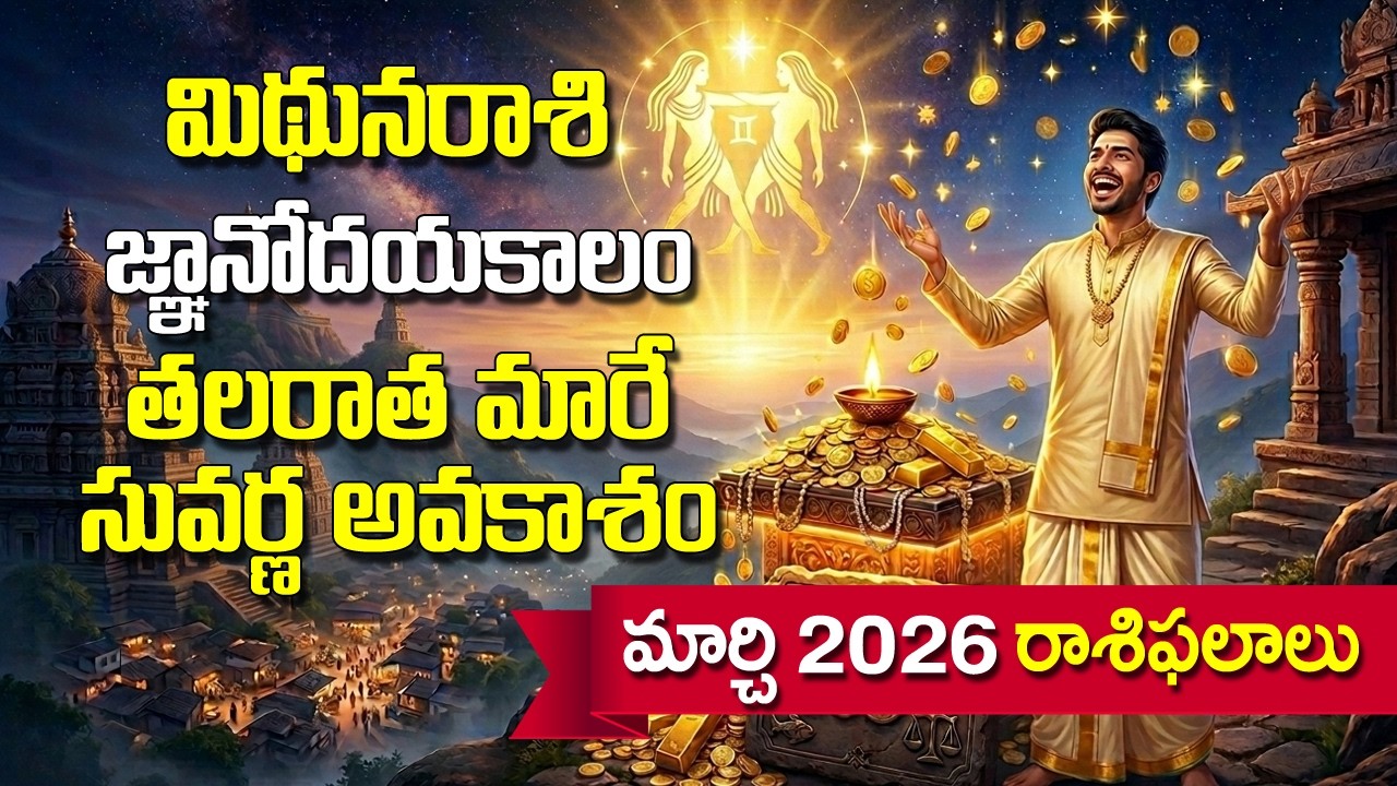 శని-రవి కలయిక: మిథున రాశి వారికి రాజయోగమా లేక గండమా? | March 2026 Horoscope 👍 ✨ 💰 ⚠️ 🤩