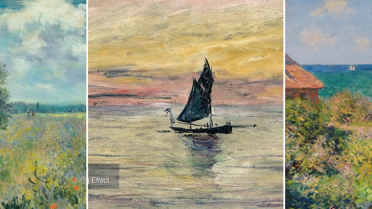 Claude Monet TV — Silent Art Gallery · September 20 Night | The Sailing Boat Evening … & others