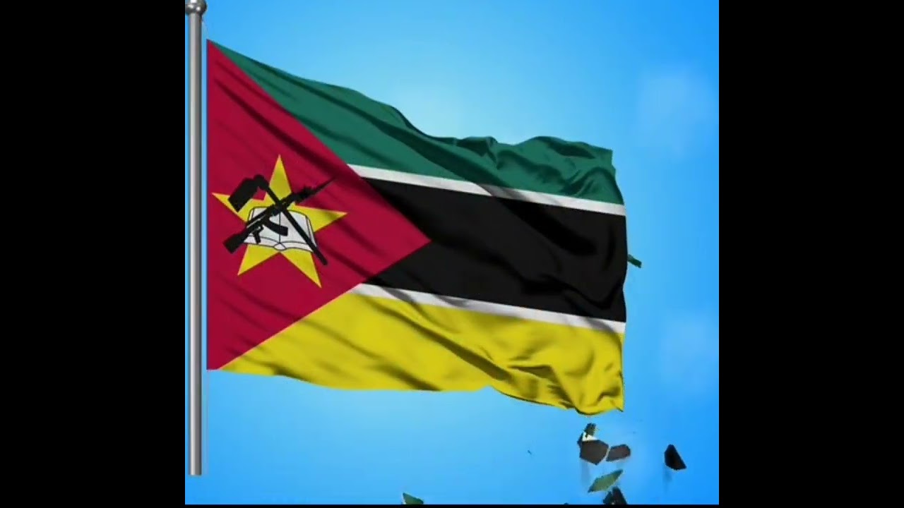 transformação da bandeira de Moçambique