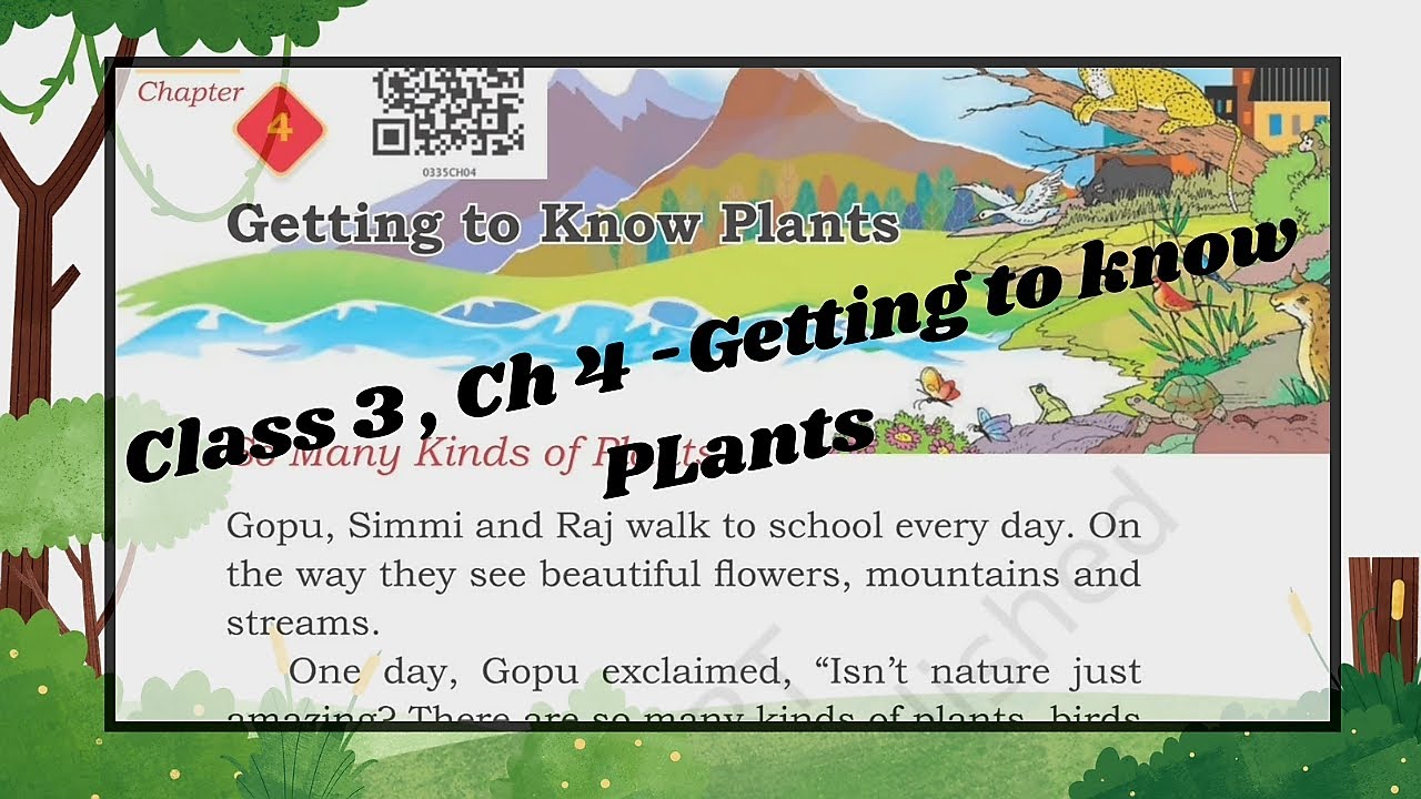 Class 3 -EVS (TWAU)  Chapter 4 - Getting to Know PLants (  NCERT , New book )