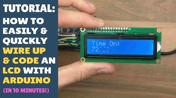 TUTORIAL: How to Connect, Set Up, Program, Control an I2C 1602 LCD Display - Arduino! Easy PCF8574!