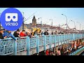 VR180 - Fishermen are Hunting Horse Mackerel at Galata Bridge