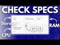 How to Check Computer Specs on Windows 11 (RAM, CPU, GPU &amp; Storage)