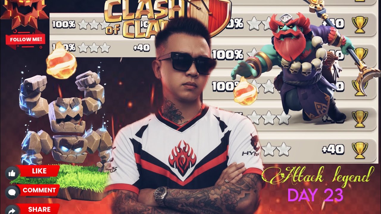 Manh STARs | DAY 23 | Fireball + Meteor Golem + Thrower OP Legend League Attack Strategy🔥