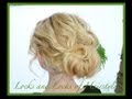 Elegant Up Do for thin & short Hair