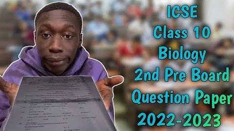 ICSE | Class 10 | Computer Application | Question Paper 2022 - 2023 | 2nd Pre Board Examination