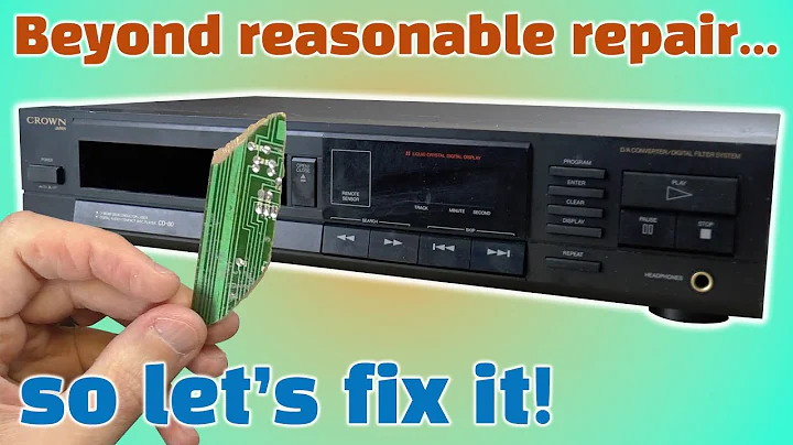 Can I fix the most damaged CD player on eBay?