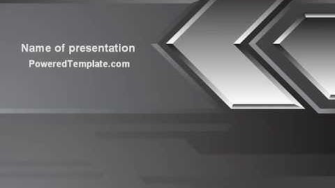 Metal Arrow Abstract PowerPoint Template by PoweredTemplate.com