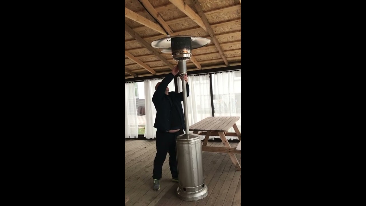 Видео-обзор на уличный инфракрасный обогреватель гриб ( зонт) - YouTube