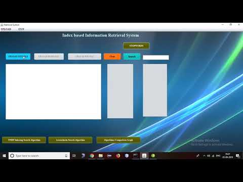 Index Based Information Retrieval System Java Project