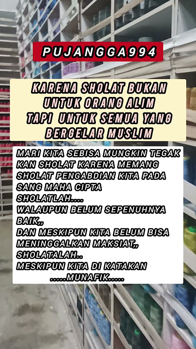SHOLATLAH SEBELUM KITA DI SHOLATKAN #dosa #shortvideo #sholat #mutivasi