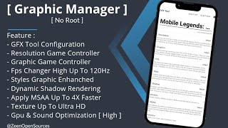 New Update..!!⚡ Graphic Manager Without Apk Gamers GLTool. Best Tools GFX HDR Graphic Game🚀| No Root screenshot 1