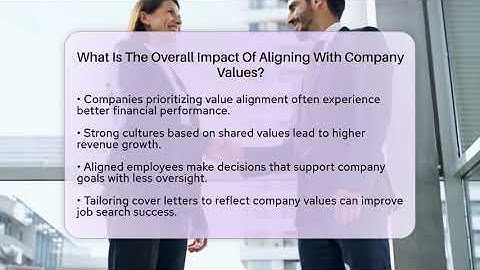 What Is The Overall Impact Of Aligning With Company Values? - Job Success Network