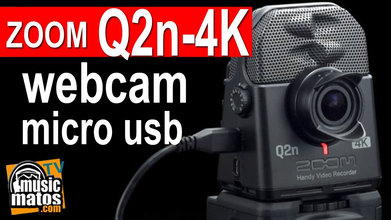 ZOOM Q2N-4K : Utilisation en mode WEBCAM ou micro USB - YouTube