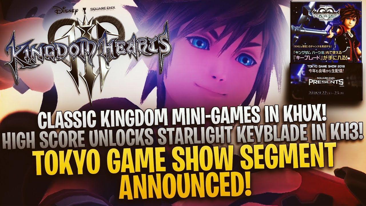 Kingdom Hearts 3 Classic Kingdom MiniGames in KHUX! Tokyo Game Show