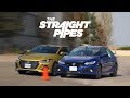 2017 Honda Civic Si vs Hyundai Elantra Sport Autocross Review