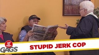 Jerk Cop Steals Old Lady's Seat