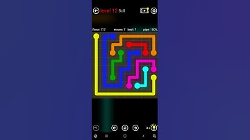 flow free level 12 8x8 | games | android | flow free | 8x8 #flowfree #android #game #mindgame