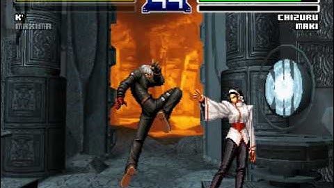 Fighting Game Bosses 64. The King of Fighters 2003 - Chizuru and Maki Kagura sub boss fight