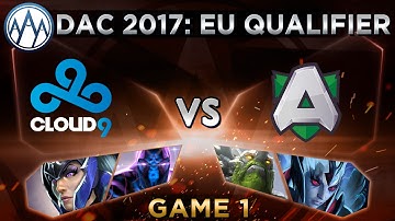 Cloud9 vs Alliance Game 1 - DAC 2017 Europe Qualifier - @Dotacapitalist & @BTSGoDz