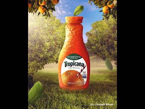 تصميم سوشيال ميديا عصير برتقال