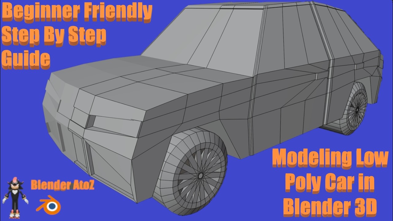 Modeling Low Poly Car in Blender 3D | Beginner Friendly