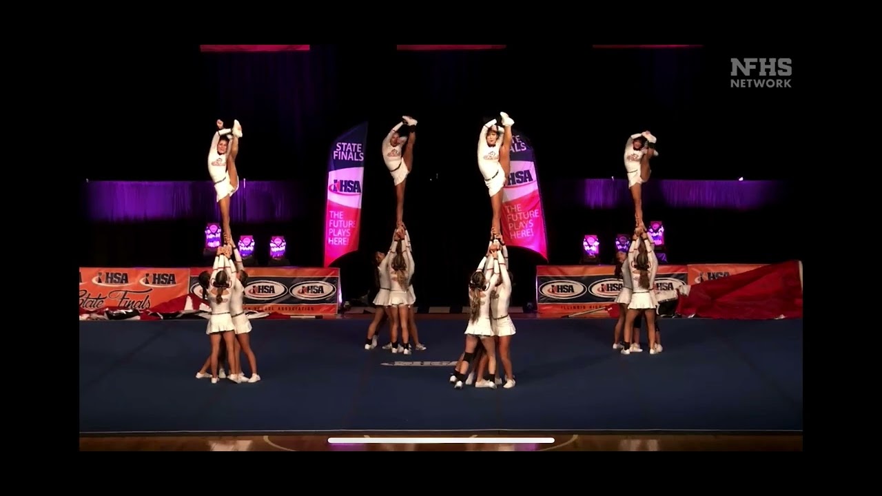 Lincoln Way Central High School IHSA Cheerleading State Finals 2024