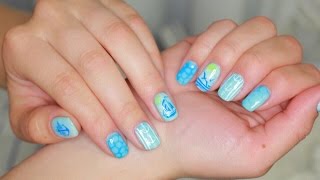MANICURE tutorial ♡ Морской дизайн ногтей с новыми гель лаками GRATTOL