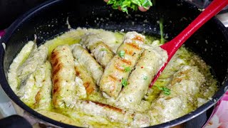 Afghani Malai Seekh Kabab | Creamy Malai Chicken Kabab Afghani Recipe