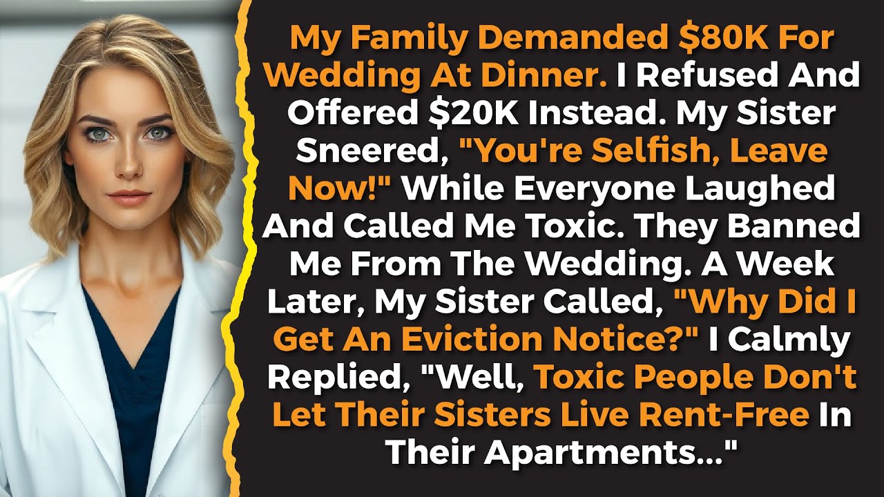My Family Called Me Toxic And Selfish When I Refused To Give Them $80K For Wedding...