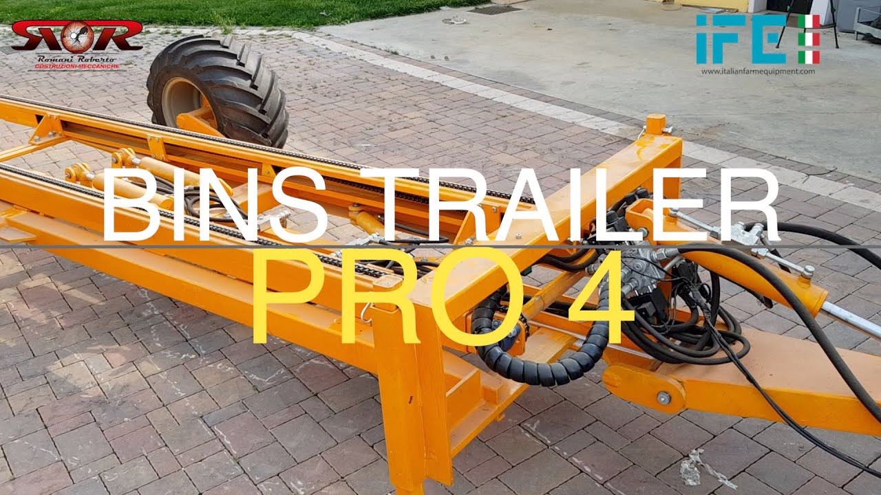 ROMANI Fruit Bins Harvesting Trailer PRO4 YouTube