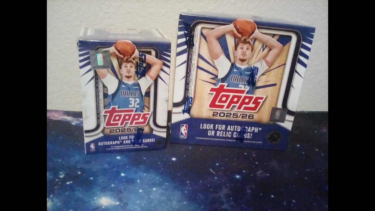 2025 Topps Basketball Blaster And Mega Box.