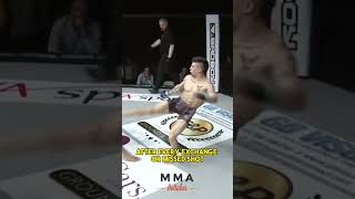 Cocky Fighter gets his karma! 🤕 #mma #knockout #karma
