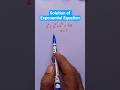 soluttion of exponential equation..#maths #mathematics #matheducation #education