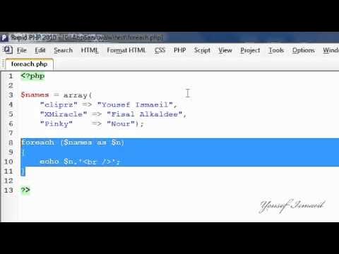 25 PHP foreach statement.flv - YouTube