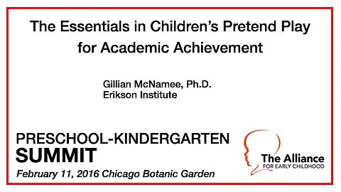 The Essentials in Children's Pretend Play, Gillian...